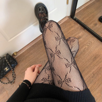 Japanese Butterfly Web Socks Spring and Summer JK Stocks Sexy Black Silk Trousers Fishing Nets Female