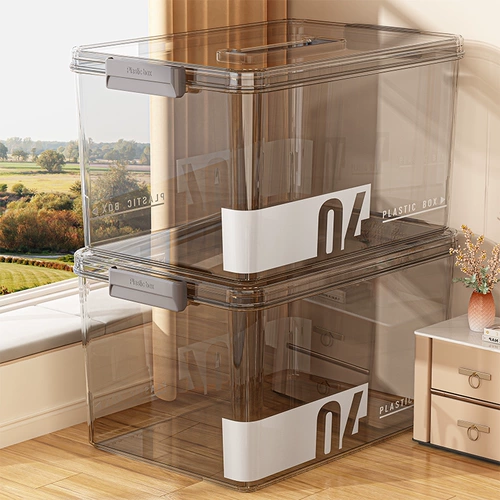 Портативный прозрачный ящик для хранения, пластиковая коробка для хранения, игрушка