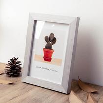 Photo frame creative wall table solid wood 5 inch 6 inch A4 simple 7 inch 8 inch picture frame 10 inch photo decoration picture frame