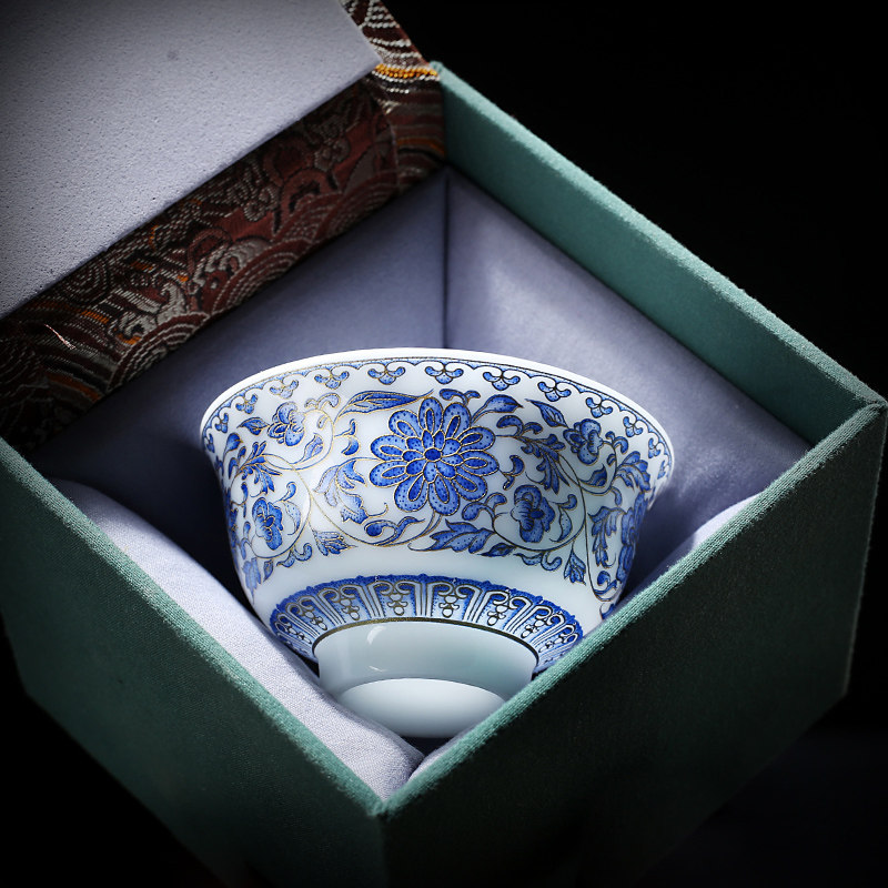 青磁 陰刻纏枝蓮瓣紋 茶杯 宋元時代 幅約9.4cm 复古缠枝莲茶杯-复古缠枝莲茶杯促销价格、复古缠枝莲茶杯品牌- 淘宝