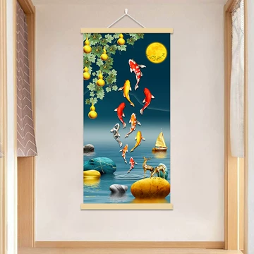 富水聚锦鲤玄关画-富水聚锦鲤玄关画促销价格、富水聚锦鲤玄关画品牌- 淘宝