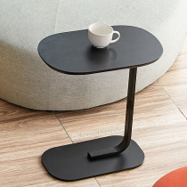 Nordic creative light luxury C- shaped side several iron Oval sofa side table bedside table mobile small apartment coffee table