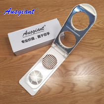 Household kitchen fancy egg cutting artifact Split sliced eggs in half Cut pine flower skin white boiled egg salad Stainless steel