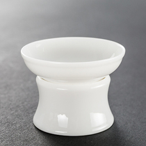 DeHua white jade porcelain tea filter creative tea funnel filter tea tea compartment filter ceramic kung fu tea set