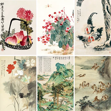 齐白石水墨挂画-齐白石水墨挂画促销价格、齐白石水墨挂画品牌- 淘宝