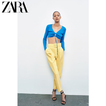 ZARA spring new womens dress with lining with belt pants 2185789300
