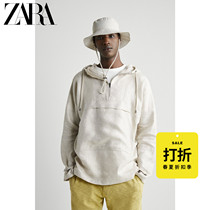 ZARA Discount season] Mens Linen half chain Hooded Pike jacket 00706484052
