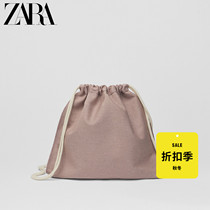 ZARA Discount Season] Children's Bag Baby Cotton Canvas Backpack Bag 11530730057