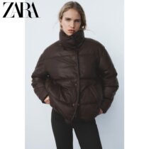 ZARA winter new womens imitation leather cotton coat coat 04369273681