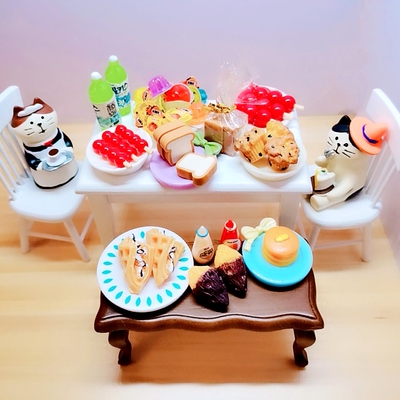 taobao agent OB11 snack food and game accessories mini kitchen baby house photography props 1:12 cake jelly model spot