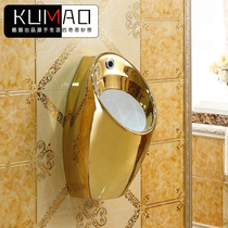 Induction urinal Household hotel golden urinal Wall-mounted mens urinal Wall-mounted urinal Splash-proof urinal