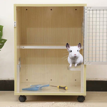 Pet ChinChin cabinet cage basic solid wood ecological board can add constant temperature air conditioning 50*40*60