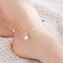 Little fairy palace bell anklet female ins sterling silver bells ancient temperament anklet 2021 new fashion summer does not fade