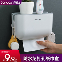 Sanitary carton paper towel toilet paper toilet rack home creative non-perforated toilet waterproof paper roll paper tube