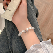 Light luxury niche fine string of bracelet in 2023 new female senior cat eyestone personality fashion girl handdress