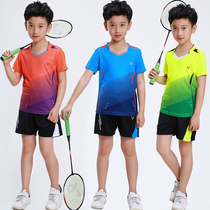 Children badminton suit suit for boys 2021 new breathable table tennis suit for girls quick-drying sports tennis suit summer