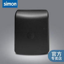 Simon waterproof case transparent grey champagne universal 86 type splash-proof cover toilet bathroom power protection cover