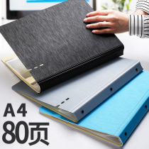 A4 folder sub-multi-layer 40 60-page insert bag data book collection Black piano score clip Score clip Sheet music score sheet paper 80-page paging Transparent loose-leaf birth inspection storage collection for students