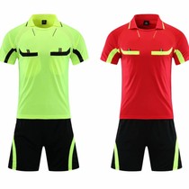 Football Referee Suit Male Adult College Sports Match Suit Printed Short Sleeve Jersey Team Suit Training Suit