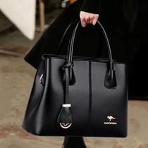 Leather middle-aged mother bag 2021 New Tide fashion wild shoulder shoulder bag ladies cowhide Hand bag big bag
