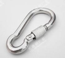 304 stainless steel with lock nut Safety buckle M6 * 60 Bullet Buckle Chain Rope Hook Mountaineering Anti-Loose Spring Buckle
