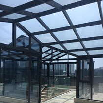 Beijing tempered glass sun room cover top Broken Bridge aluminum doors and windows Sunshine Room steel structure sun room sealing Terrace