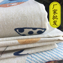 Pure cotton old coarse cloth sheets non-Pilling three-piece cotton hemp linen thickened quilt single dormitory summer single single single piece
