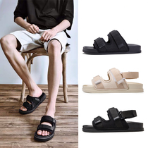  Mens slippers 2021 new summer outdoor casual beach sandals dual-use trend Korean version of the personality outside wear cool drag