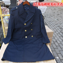 New authentic 87 generals horse pants trench coat winter thickened wool coat men and women military fans uniform blue trench coat