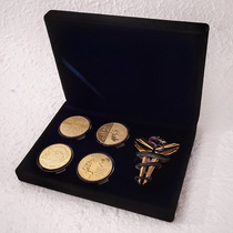 Kobe commemorative coin Jersey souvenir Maba black spirit Viper logo badge collection gift set to send friends