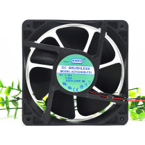 KAKU 12038 AD1224HS-F51 24V 0.32A 2Wire Cooling Fan KAKU 12038 AD1224HS-F51 24V 0.32A 2Wire Cooling Fan