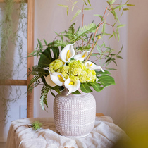 Juhan Fujia designer simulation handmade bouquet Green plant hand bouquet Fresh Nordic living room dining table silk flower decoration