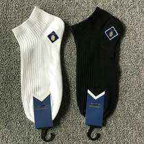 10 pairs of 29 yuan men and women black and white cotton double needle socks deodorant and sweat absorption four seasons short tube business socks solid color Wild Wild
