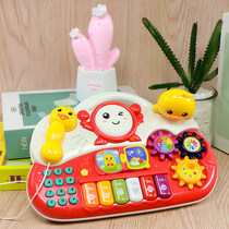 Children girl baby multi-functional puzzle early education music mobile phone Baby toy telephone simulation smart 3 years old 1