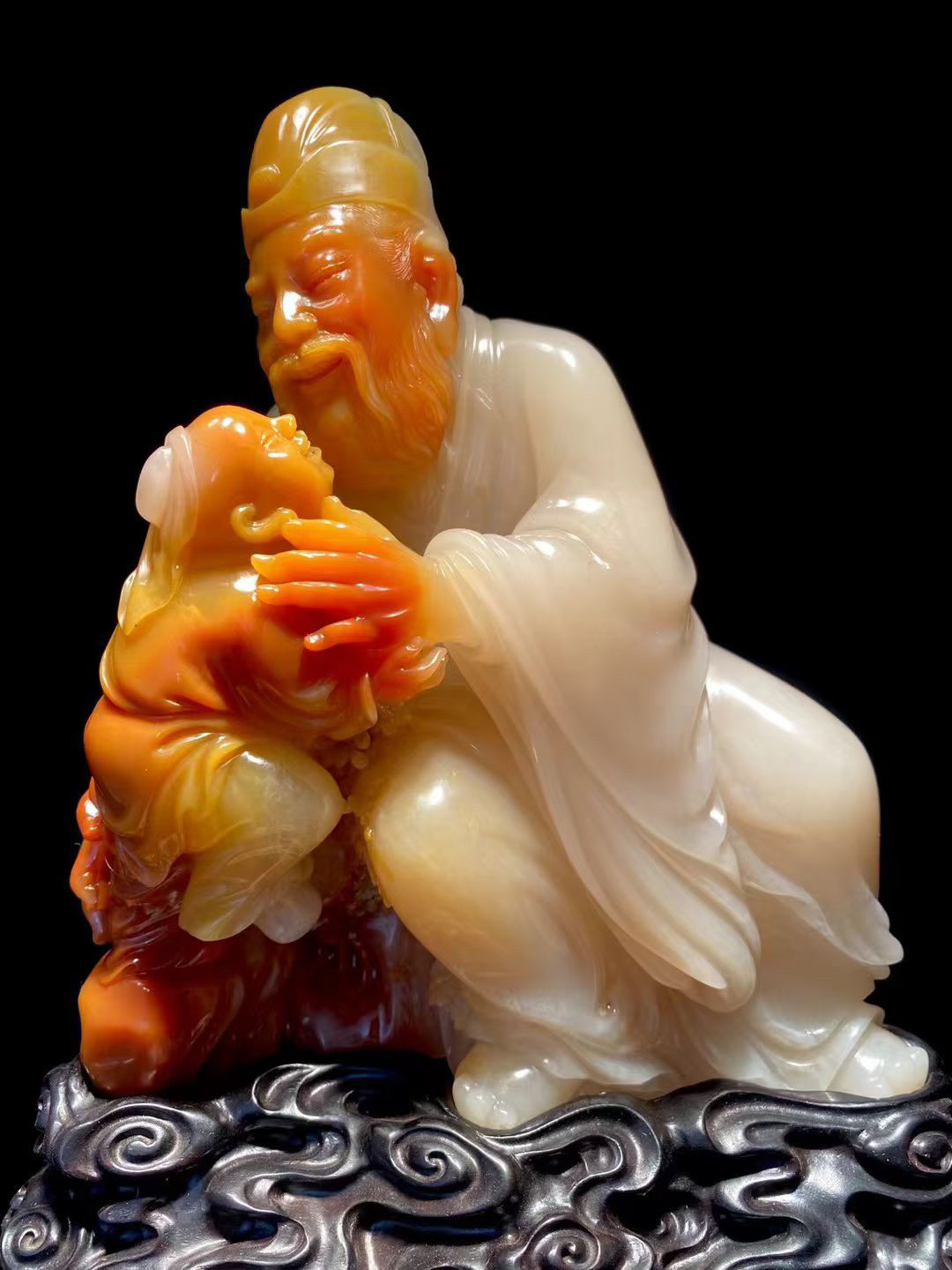 極美品 寿山石荔枝凍 八仙過海 精雕摆件約13×11×3cm370g 5895 荔枝冻寿山石摆件-荔枝冻寿山石摆件促销价格、荔枝冻寿山石摆件品牌- 淘宝