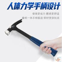2021 New American square head right angle conjoined claw hammer woodworking tool high carbon steel steel hammer with one nail