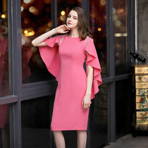 2021 Spring and summer Europe and the United States luxury socialite small evening dress Wedding emcee hosted dress birthday high-end party