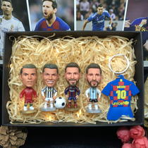c Luo Meixi play puppet football doll teacher festival to send boys and friends birthday gifts Neymar hand-held surroundings