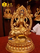 Nepali Sakya Boutique Two-arm Light Buddha Mother of Light Buddha Pure Bronze GOLD BOUTIQUE MASTERPIECE