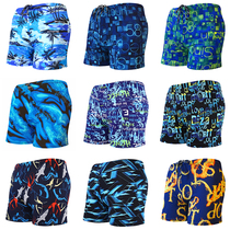 Swim trunks mens anti-embarrassing print plus fat plus size boxer mens comfortable slim quick-drying beach shorts swimsuit