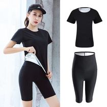 Sweat clothes Burning fat sweat suit suit womens sweat pants fitness sweat pants running sports yoga fat burning weight loss