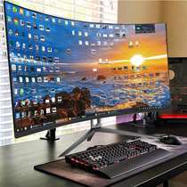 32 inch curved LCD monitor HDMI curved screen HD 2K game computer large screen 27 Wall external 24