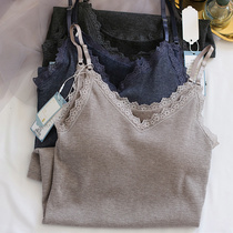Warm autumn and winter thickened Maureen Modale cotton vest with chest cushion harness 100 lap comfortable to fix the bottom blouses woman