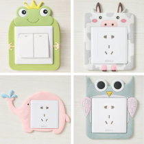 Type 86 luminous cartoon switch patch socket protective sleeve anti-dust cover minimalist wall stickup decoration stick decoration cover