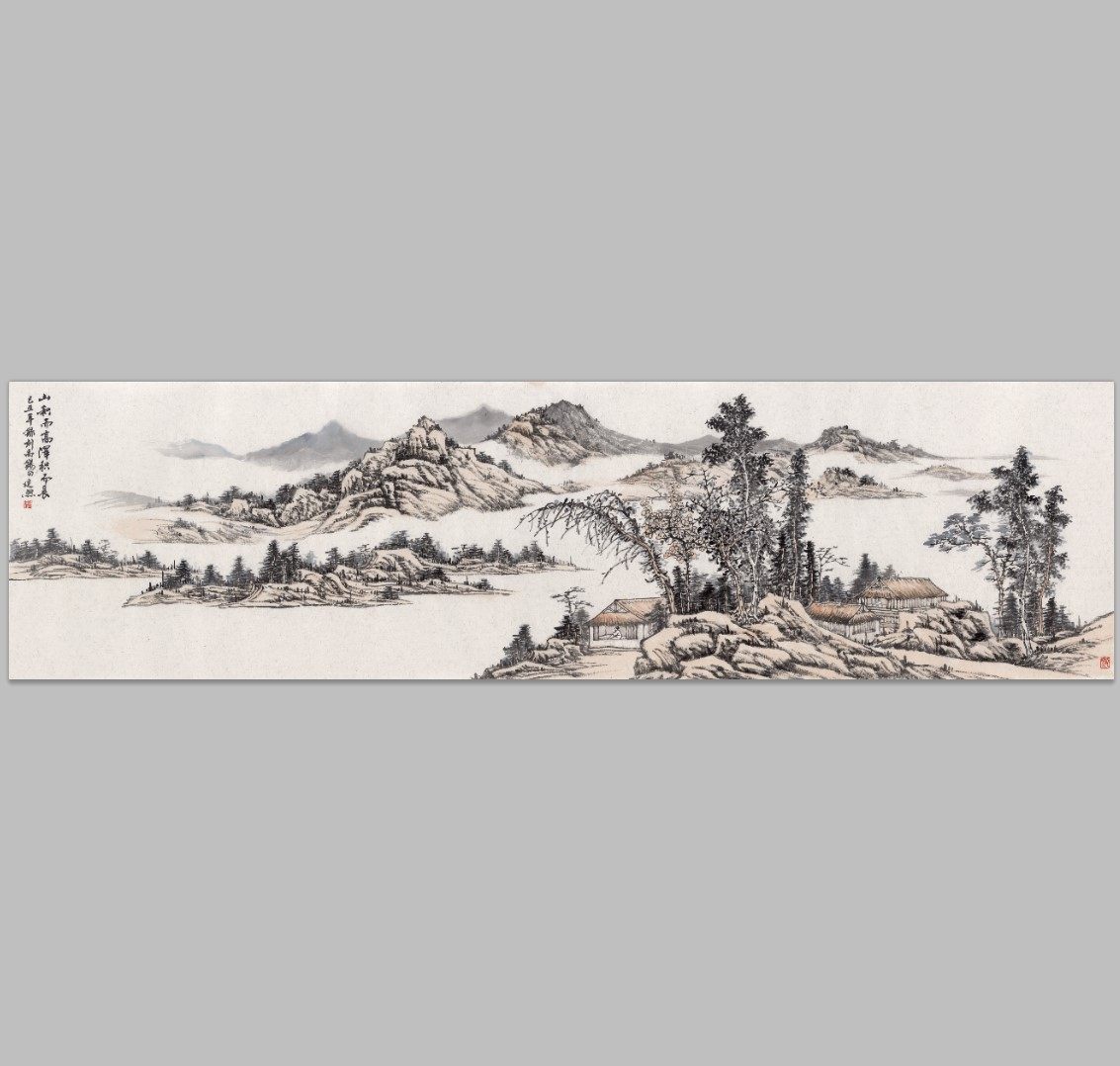 简单山水画-简单山水画促销价格、简单山水画品牌- 淘宝, image size:1133x1078