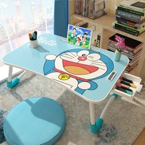 Small table on the bed Desk Student folding home dormitory Simple computer learning lazy bedroom sitting notebook