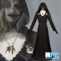 Biochemical crisis 8 moth female cos clothing Daniela full cosplay necklace womens black jumpsuit