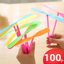 Bamboo Dragonfly hand rubbing Feitian Frisbee childrens educational nostalgic small toys night market stalls to push the source of goods