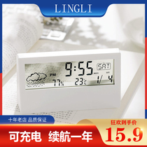  Lingli precision thermometer Household indoor electronic hygrometer Air temperature meter Room baby room High-precision industrial