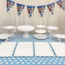 Party dessert table decoration ornaments birthday cake point display stand cold meal tea break table baby banquet arrangement props